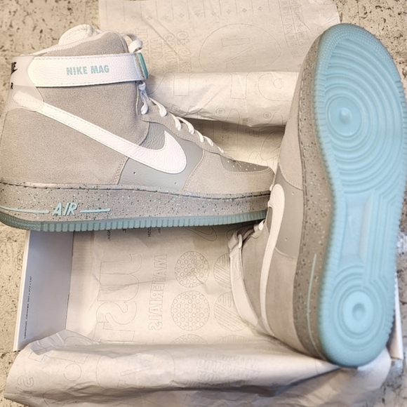 Exclusive Nike 1 of 1 Air Force 1 High NIKE MAG "Marty Mcfly" - Picture 10 of 11